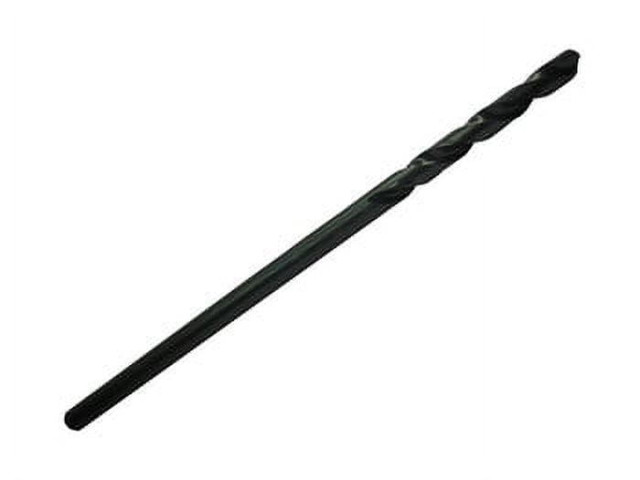 6 Pcs, 3/16" X 6" Hss Black Oxide Aircraft Extension Drill Bit, Drill America, D/Aa/Cx63/16, Flute Length: 2-5/16"; Overall Length: 6"; Shank Type: Round; Number Of Flutes: 2