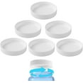 thumbnail image 1 of Tutuviw 6 Pcs 3 and 5 Gallon Jug Cap,Reusable 53mm Replacement Cap,Non Spill Water Bottle Dispenser Caps,Screw Seal Caps Lids,Threaded Bottle Caps,Plastic Bottles Caps,Anti Splash (White), 1 of 7