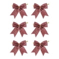 thumbnail image 1 of 6 Pcs 3.5 Inch Ribbon Bows Craft Twist Tie Bow for Packages Gift Wrapping Crafts Wedding Favors Christmas Decor, 1 of 8