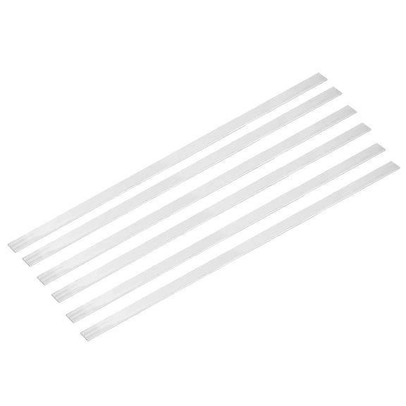 6 Pcs 3/64" Thick x 19/32" Width x 16" Long Square 6061 Aluminum Flat Bar