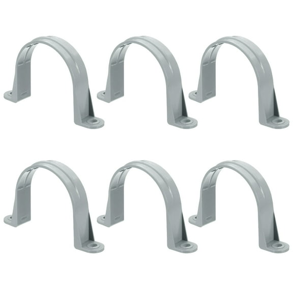 Plastic Conduit Clamp Pipe Strap 2 Holes Conduit Strap Plastic Pipe Supports for Pipes Conduit Cables 3"