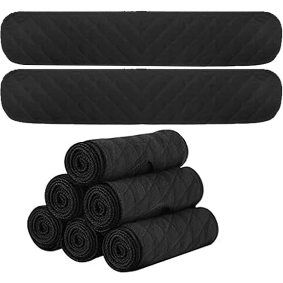 6 Pcs 3 Layer Cotton Bra Liners,Bexikou Bra Liners to Absorb Sweat Under Breasts,Reusable Under Breasts Sweats Absorb Pads for Woman,18×3.15inch