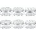 thumbnail image 1 of 6 Pcs 3 Styles Empty Scent Beads Storage Container 3oz/80ml Air Freshener Tins Round Refillable Spice Containers Plastic Jars Sample for Travel -, 1 of 6