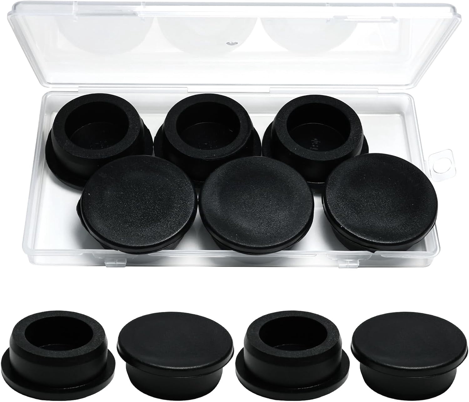 6 Pcs 33.8 mm/1-5/16 in Silicone Rubber Plug for 33.8-34.8mm Small ...