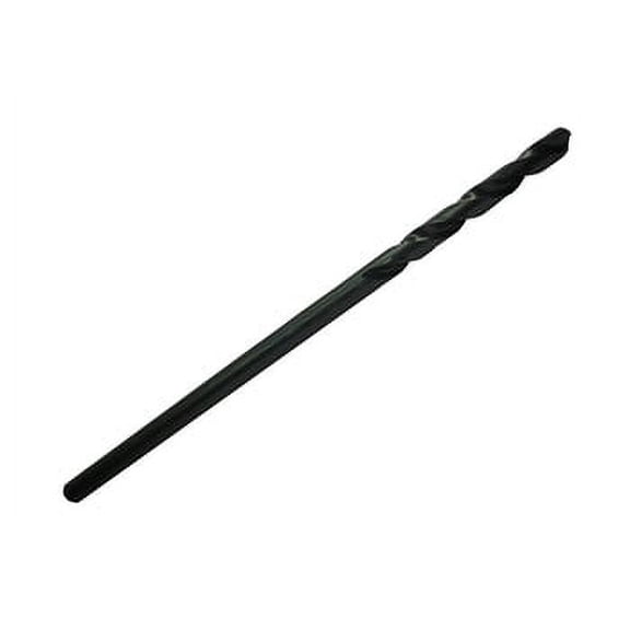 6 Pcs, #37 X 12" Hss Black Oxide Aircraft Extension Drill Bit, Qualtech, Dwda/Cx1237, Flute Length: 1-7/16"; Overall Length: 12"
