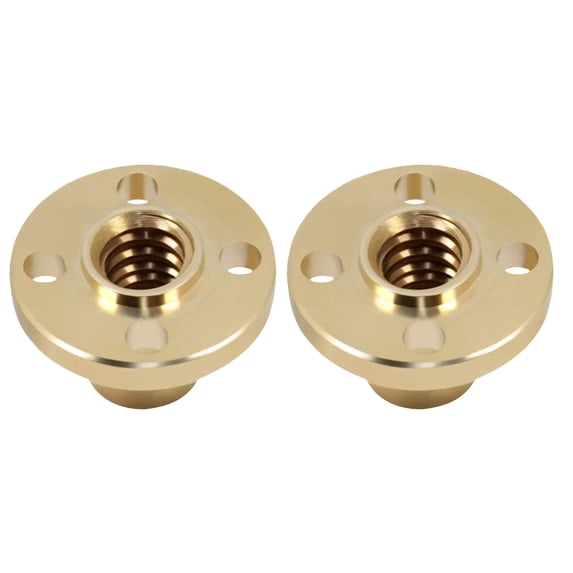 FUEENIRVA 6-Pack Trapezoidal Brass Nuts for 3D Printer Accessories, Smooth and Quiet