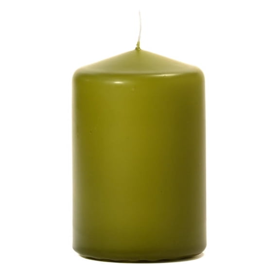 6 Pcs, 3x4 Sage Pillar Candles Unscented 3 in. diameterx4.5 in. tall