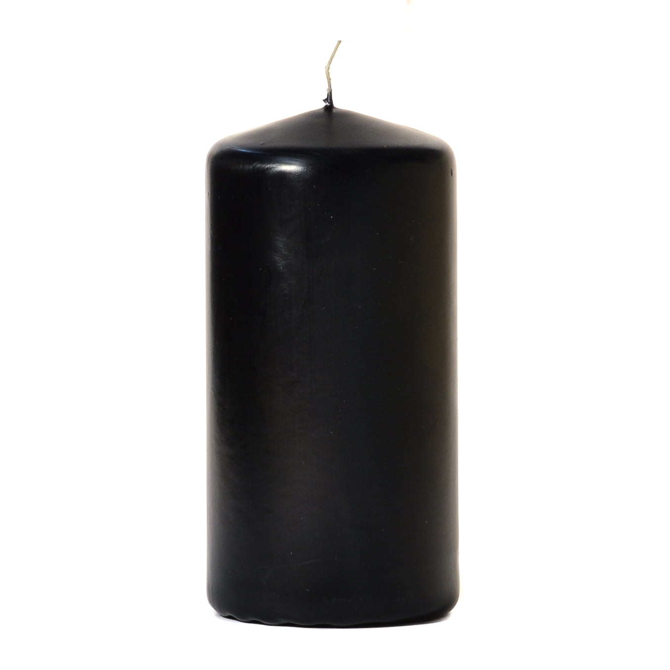 Black Italian Unscented Pillar Candle main image 0
