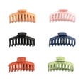 thumbnail image 1 of 6 Pcs 4" Hair Claws, Colorful Banana Hair Jaw Clips Accessories for Women, 1 of 5