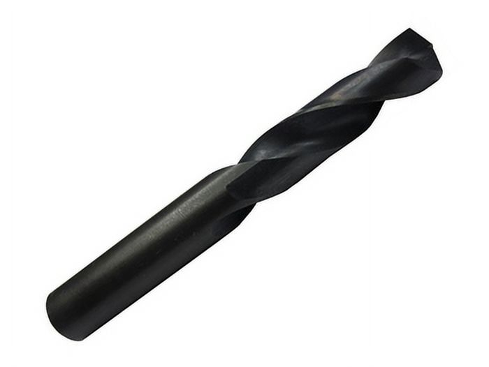 6 Pcs, #40 Hss Black Oxide Heavy Duty Split Point Stub Drill Bit, Drill America, D/Ast40, Flute Length: 13/16"; Overall Length: 1-13/16"; Shank Type: Round; Number Of Flutes: 2 - image 1 of 1