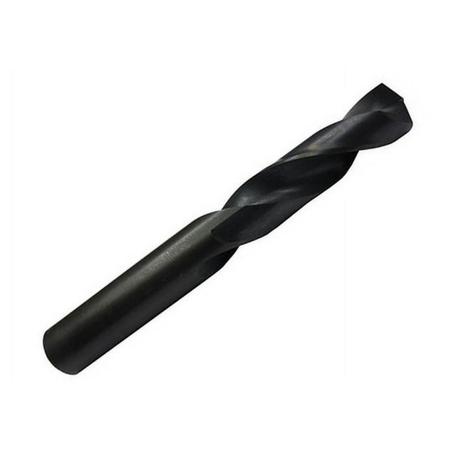 6 Pcs, #40 Hss Black Oxide Heavy Duty Split Point Stub Drill Bit, Drill America, D/Ast40, Flute Length: 13/16"; Overall Length: 1-13/16"; Shank Type: Round; Number Of Flutes: 2