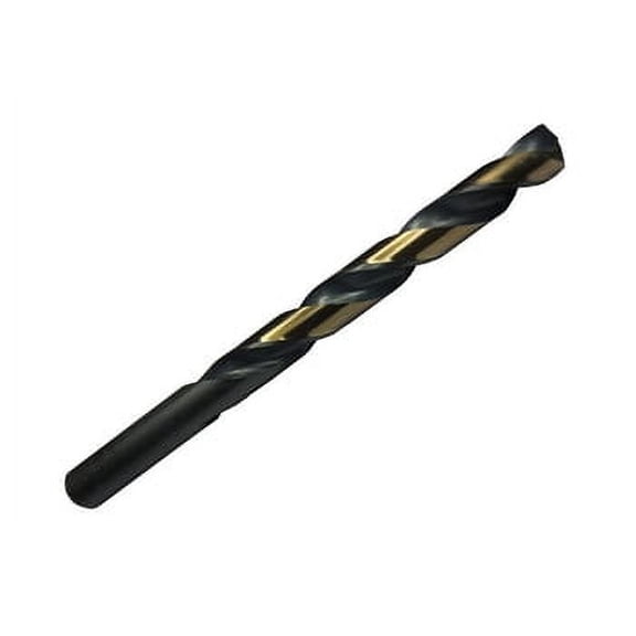 6 Pcs, 5.00Mm Hss Black & Gold Kfd Split Point Jobber Length Drill Bit, Killer Force Drill Bit, Kfdmm5.00, Flute Length: 62.00Mm; Overall Length: 86.00Mm