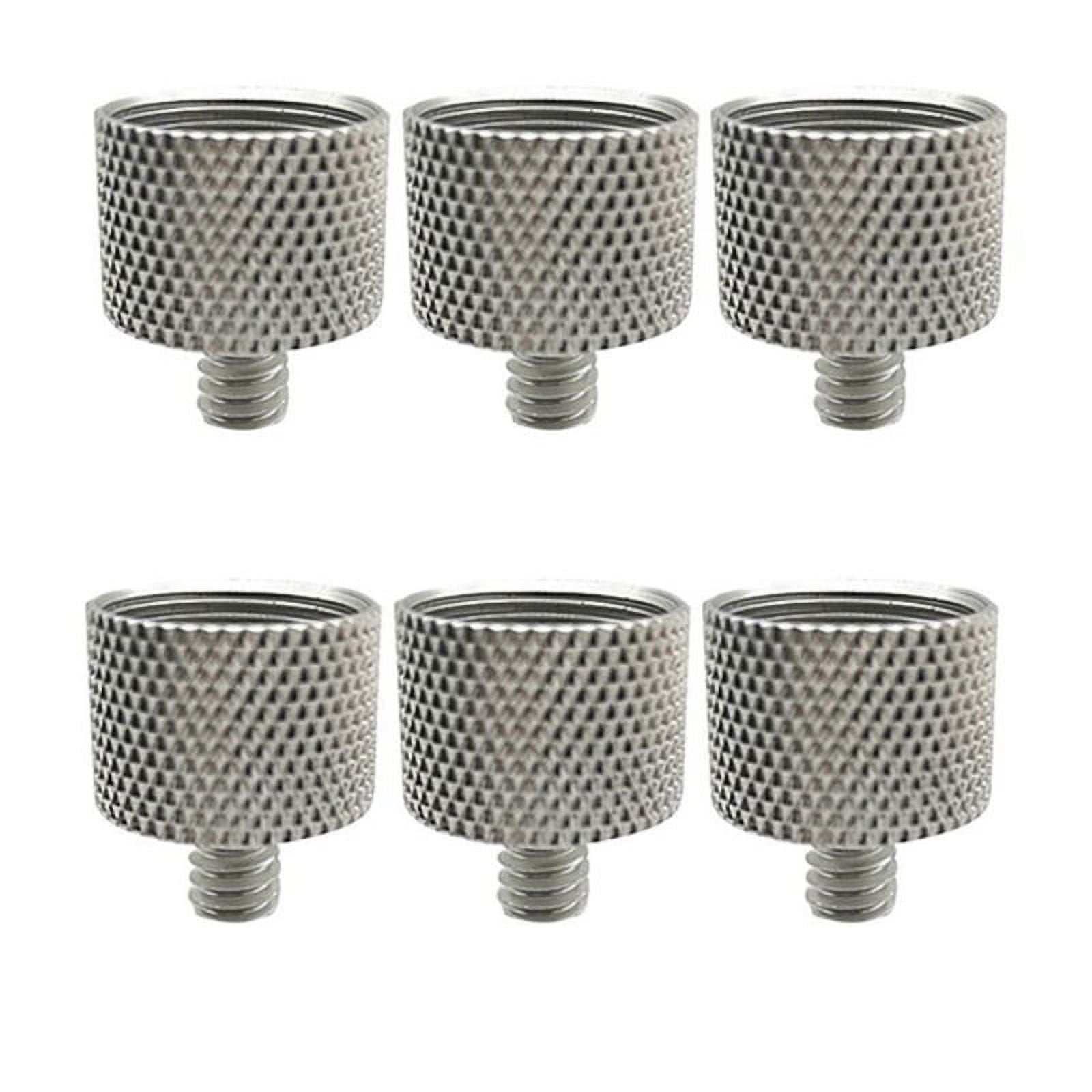 6 Pcs 5/8 Inch Female to 1/4 Inch Male Threaded Screws Microphone Screw
