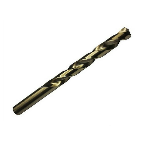 6 Pcs, #6 Cobalt Gold Jobber Length Drill Bit, Qualtech, Dwdco6, Flute Length: 2-1/2"; Overall Length: 3-3/4"; Shank Type: Round; Number Of Flutes: 2 Cutting Direction: Right Hand