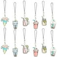 thumbnail image 1 of 6 Pcs 6 Styles Drink Phone Charms Acrylic String Cute Cat Phone Charms Strap Cartoon Phone Case Accessories for Cell Phone Decoration, 1 of 3