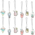 thumbnail image 1 of 6 Pcs 6 Styles Drink Phone Charms Acrylic String Cute Cat Phone Charms Strap Cartoon Phone Case Accessories, 1 of 3