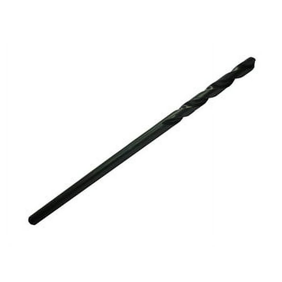 6 Pcs, #6 X 6" Hss Black Oxide Aircraft Extension Drill Bit, Drill America, D/Aa/Cx66, Flute Length: 2-1/2"; Overall Length: 6"