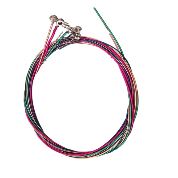 6 Pcs 6-string Acoustic Guitar Strings for Beginners Performers Durable