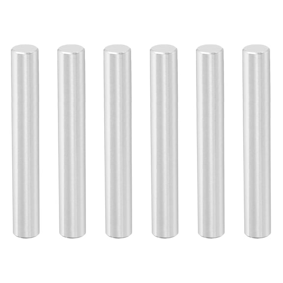 6 Pcs 8 x 65 mm 316 Stainless Steel Dowel Pins, Cylindrical Shelf Support Peg Pin, Silver Tone
