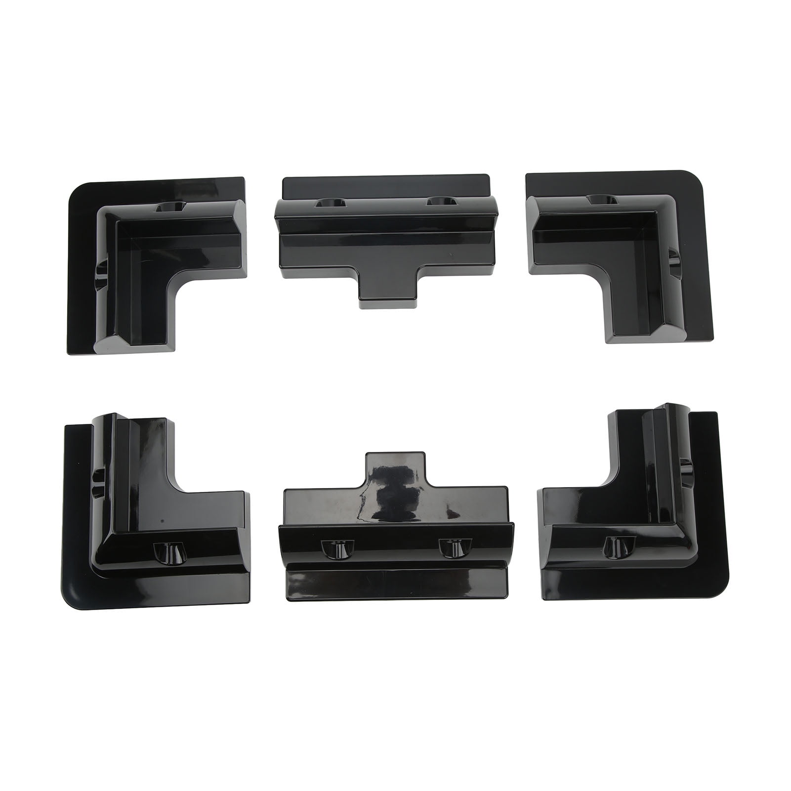 6 Pcs ABS Plastic Corner Bracket Solar Panel Roof Drill Free Mount for