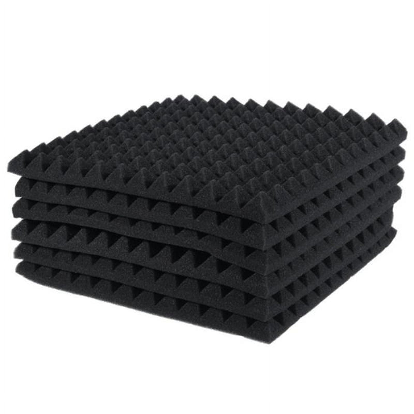 6 Pcs Acoustic Panels Foam Board SoundAbsorbing Firewall Wedge Tiles