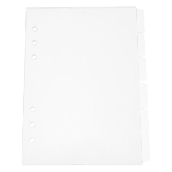 6 Pcs Acrylic Divider Page 21.00X14.70X0.10CM Transparent