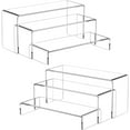 thumbnail image 1 of 6 Pcs Acrylic Risers for Display, 8.8 In Large Acrylic Display Riser, Clear Display Stands for Shelf Dessert Cupcake Candy Food Tabletop Collectibles Product Bar Action Figure Jewelry Showcase, 1 of 7