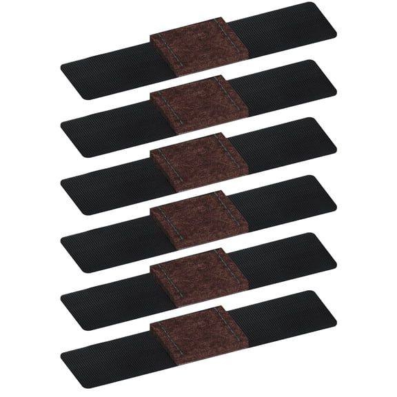 6 Pcs Adhesive Felt Furniture Pads Wrap-Around Chair Rails Mount Felt Floor Saver Nonslip Floor Protectors