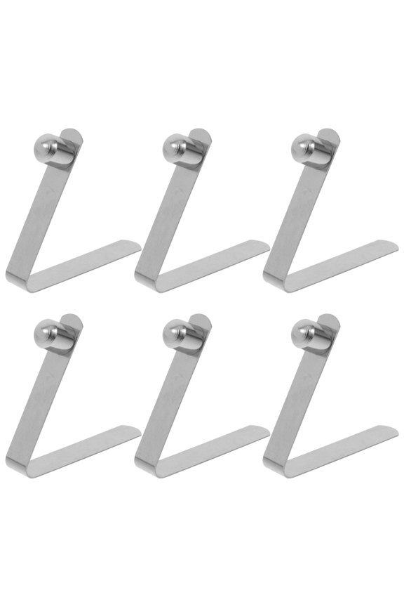 6 Pcs Adjustable Spring Clip Tent Pole Push Button Pipe Clamp
