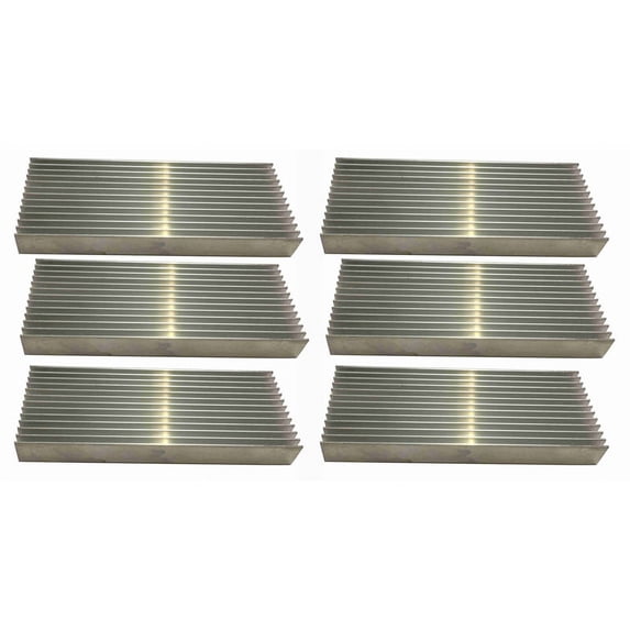 6 Pcs Aluminium Power Amplifier Heatsink Heat Sink 100X40X11mm