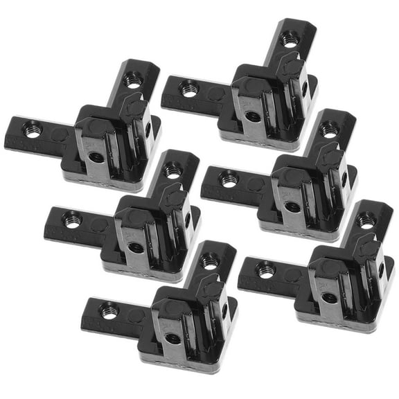 FUEENIRVA 6Pcs Aluminum Profile Corner Connector in Black for 2020 Series with Rust Resistant Design