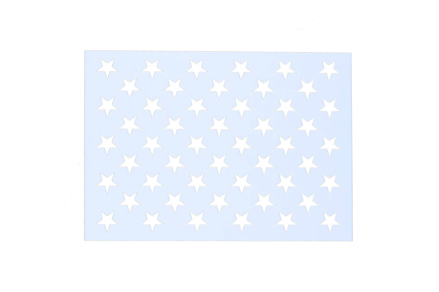 6 Pcs American Flag 50 Star Stencil, Templates for Painting on Fabric,  Wood, Paper, Glass, and Wall