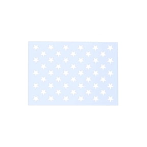 6 Pcs American Flag 50 Star Stencil, Templates for Painting on Fabric, Wood, Paper, Glass, and Wall