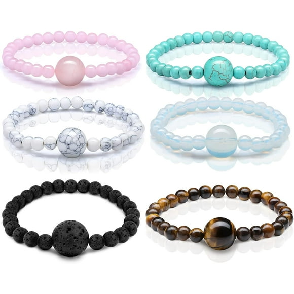 6 Pcs Anti Nausea Wristband Seasickness Motion Sickness Bracelets Wristband Adjustable Motion Nausea Bands for Motion Sickness, Morning Sickness, Car Sickness, Travel Sickness, Multicolor