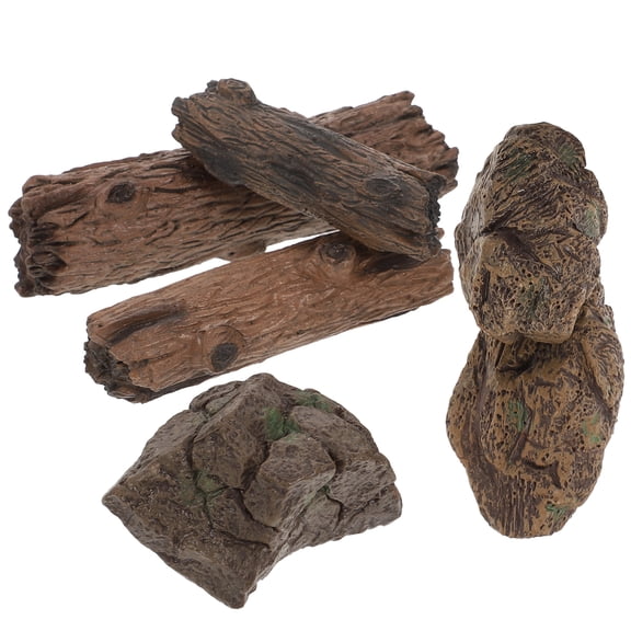 6 Pcs Aquariums Simulated Mini Rocks Unique Decorations Micro Scene 11X2.7X2.7CM