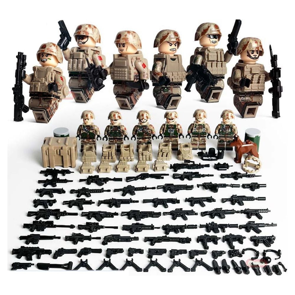 18pcs city police minifigures 2025 compatible lego military sets soldiers