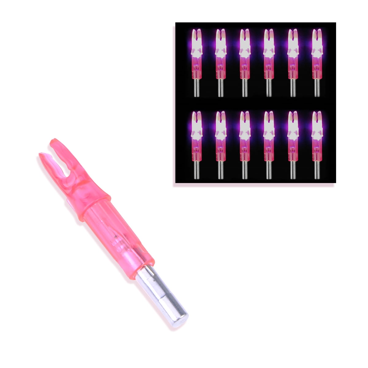 6 Pcs Arrow Nocks LED Lighted Hunt Accessories Archery Equipment