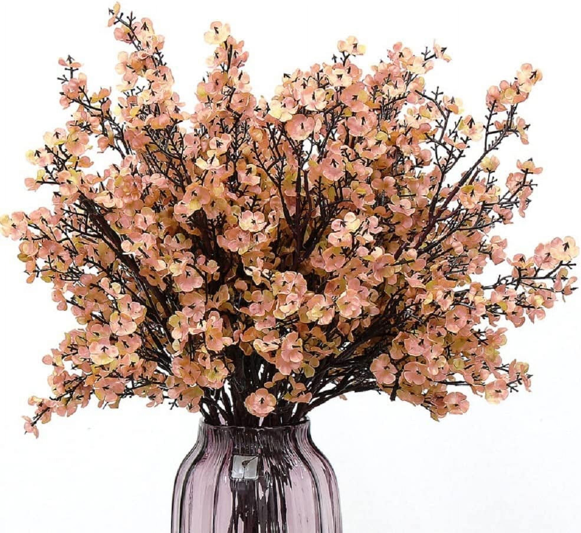 6 Pcs Artificial Babys Breath Flowers European Faux Silk Flower Bouquet