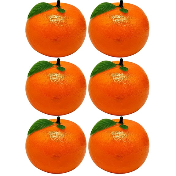 6 Pcs Lemon Artificial Orange Fake Oranges Fruit Baby