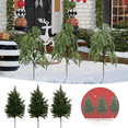 thumbnail image 1 of 6 Pcs Artificial Pine Branches 24" Christmas Artificial Pine Picks Branches Green Pine Needles Frosted Faux Pine Picks Greenery Stems for Christmas Tree Garland Wreath Vase DIY Crafts Home Winter,a+b, 1 of 14