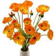 thumbnail image 1 of 6 Pcs Artificial Poppy Flowers Silk Poppies Flowers with Stems Faux Flowers for Home Vase Bouquet Table Centerpiece Floral Arrangement Wedding Party Decorations, 1 of 7
