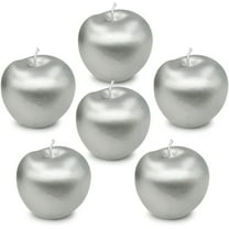 6 Pcs Artificial Silver Apples Silver Fruit Crafts Home Decoration Christmas Décor