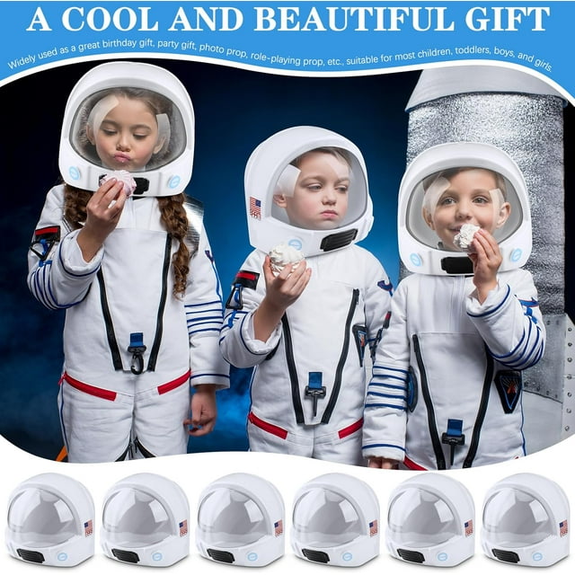 6 Pcs Astronaut Helmet For Kids Astronaut Party Hats Space Helmet ...