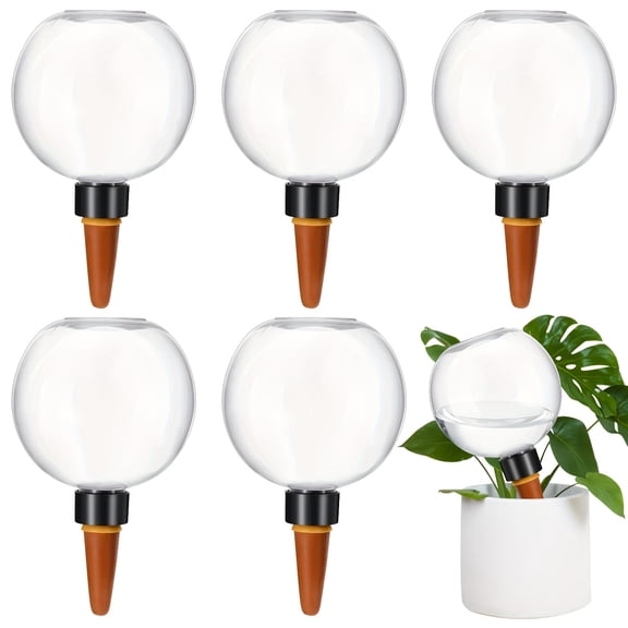 6 Pcs Automatic Plant Watering Stakes Self Watering Irrigation System Gravity Fed Slow Release Waterers for Indoor Potted Plants Succulents Herbs Flowers Easter Gift for Plant Lovers, 16.91oz