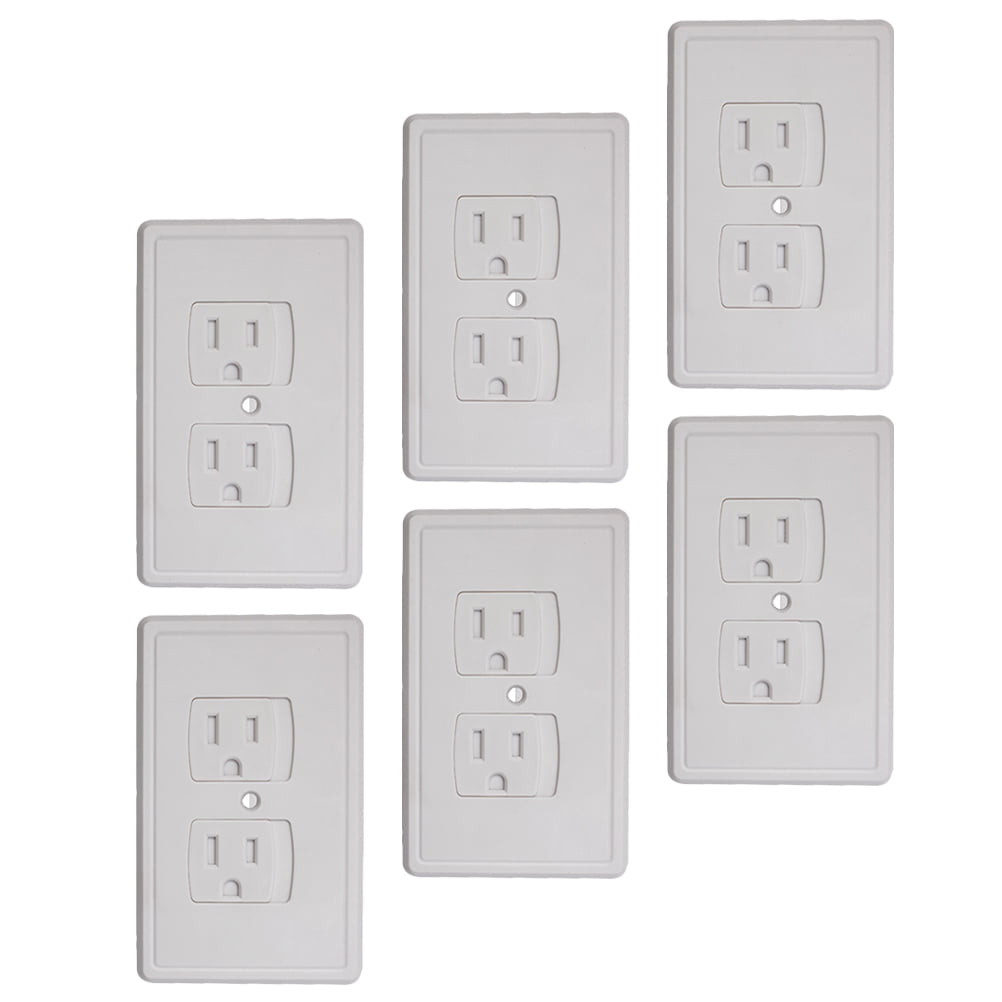 6 Pcs Baby Proof Outlet Covers AntiElectric Shock Socket USB Plugs