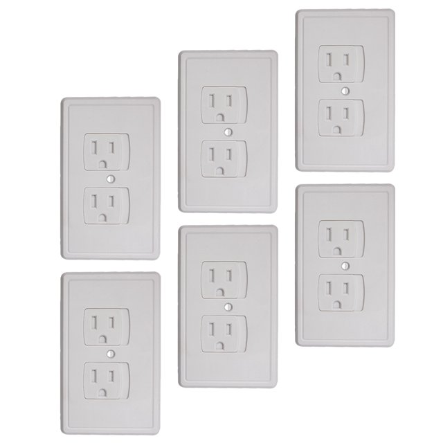 6 Pcs Baby Proof Outlet Covers AntiElectric Shock Socket USB Plugs