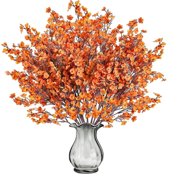 6 Pcs Babys Breath Artificial Flowers Gypsophila Bouquets Bulk Real Touch Fake Silk Flowers for Home Wedding DIY Floral Arrangement Kitchen Table Centerpiece Festival Decoration