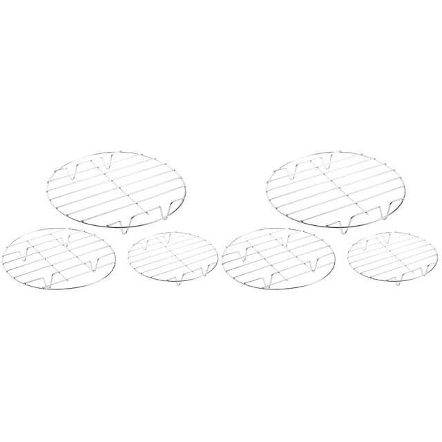 6 Pcs Baking Cooling Rack Food Steaming Rack Food Display Rack Cooling Rack for Kitchen Use