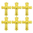 thumbnail image 1 of Homoyoyo jesus balloon Cross Shaped Balloon Aluminum Foil 6Pcs, 1 of 8