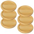thumbnail image 1 of 6 Pcs Bamboo Office Decoration Decorations for Home Plant Pot Holder The Dish, 1 of 6